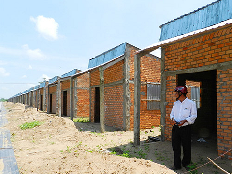 Khu dân cư vượt lũ tại huyện Tân Hiệp