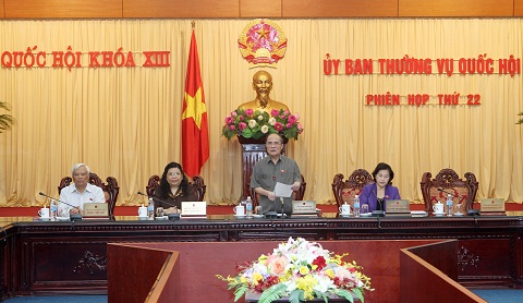 Chủ tịch Quốc hội Nguyễn Sinh Hùng phát biểu khai mạc Phiên họp