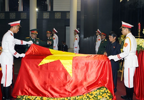 Lễ viếng Đại tướng Võ Nguyên Giáp được cử hành trọng thể tại Nhà tang lễ Quốc gia, số 5 Trần Thánh Tông (Hà Nội)