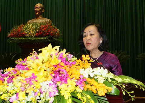 Bà Trương Thị Mai, Chủ nhiệm Ủy ban về Các vấn đề xã hội của Quốc hội