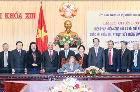 Lễ ký chứng thực Hiến pháp nước Cộng hòa xã hội chủ nghĩa Việt Nam