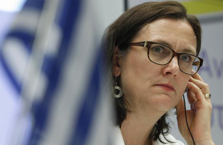 Bà Cecilia Malmstrom, Cao Ủy nội vụ  của Ủy ban châu Âu