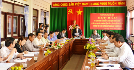 Quang cảnh buổi Họp báo