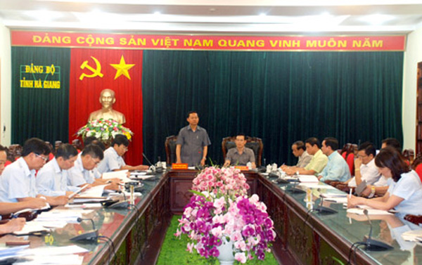 Đoàn công tác của Thanh tra Chính phủ làm việc tại tỉnh Hà Giang