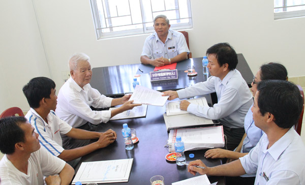 Lãnh đạo thanh tra tỉnh Ninh Thuận tiếp công dân