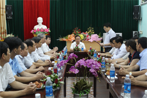 Đồng chí Bí thư Tỉnh ủy làm việc với Ủy ban Kiểm tra Tỉnh ủy về thực hiện nhiệm vụ công tác kiểm tra, giám sát năm 2014