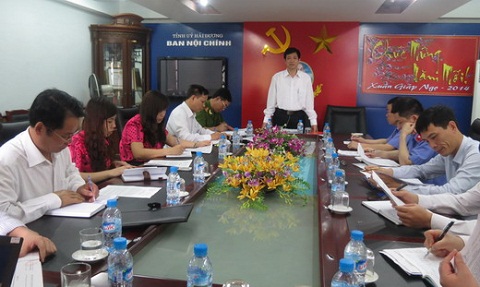 Một Hội nghị do Ban Nội chính Tỉnh ủy Hải Dương tổ chức