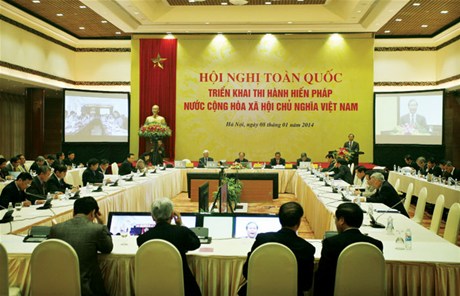 Hội nghị toàn quốc triển khai thi hành Hiến pháp năm 2013