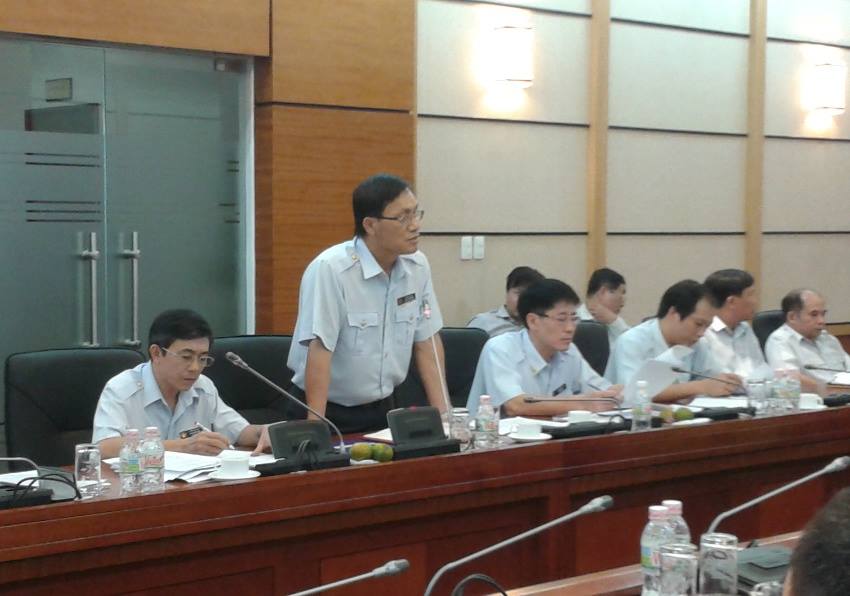 Phó Tổng Thanh tra Chính phủ Ngô Văn Khánh phát biểu tại buổi công bố Quyết định thanh tra