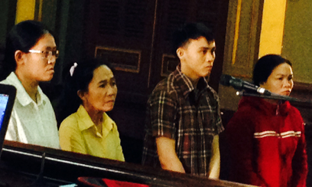 Các bị cáo tại Tòa