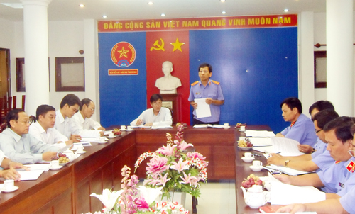 Ban Nội chính Tỉnh ủy Cà Mau làm việc với Ban cán sự Đảng Viện kiểm sát nhân dân tỉnh 