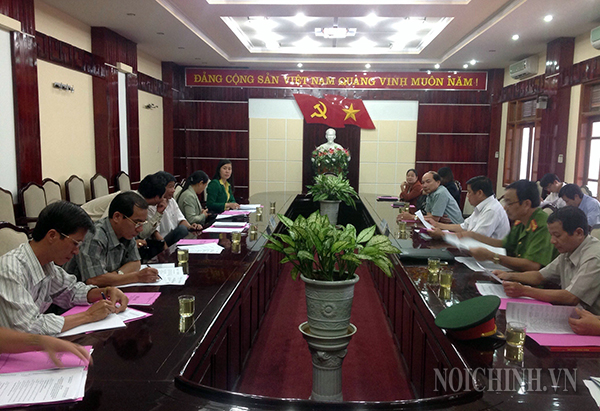 Ban Nội chính Tỉnh ủy Kon Tum kiểm tra việc lãnh đạo, chỉ đạo công tác nội chính và phòng, chống tham nhũng tại Ban Thường vụ Thành ủy Kon Tum