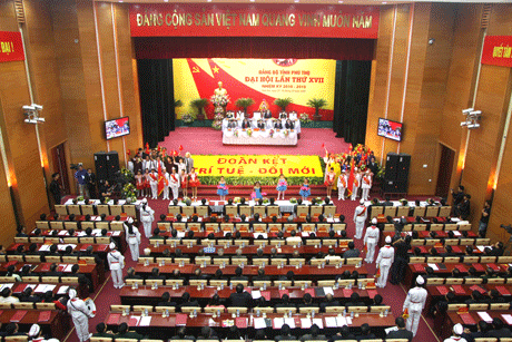 Đại hội Đảng bộ tỉnh Phú Thọ lần thứ XVII, nhiệm kỳ 2010 - 2015