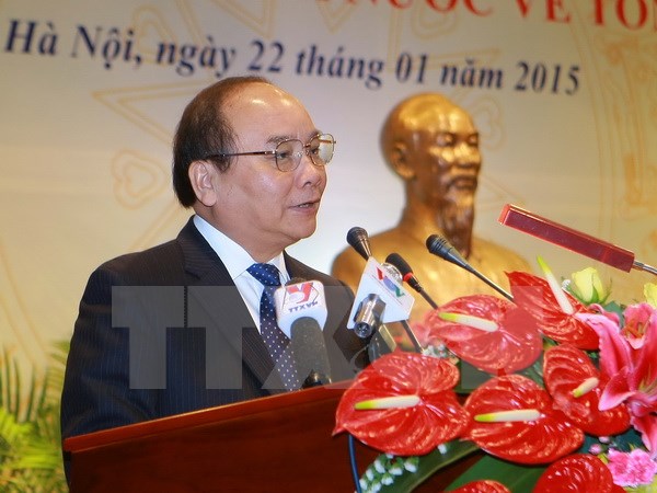 Phó Thủ tướng Nguyễn Xuân Phúc phát biểu chỉ đạo