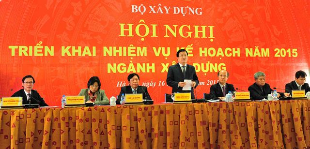 Hội nghị triển khai nhiệm vụ kế hoạch năm 2015 của ngành xây dựng