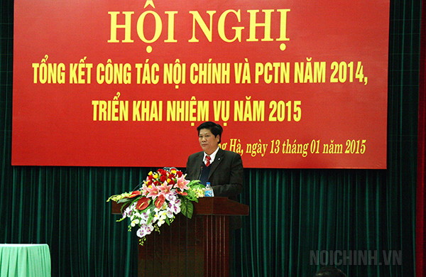 Đồng chí Phan Văn Phụng, Trưởng Ban Nội chính tỉnh ủy Quảng Trị (Ảnh Cù Tất Dũng)