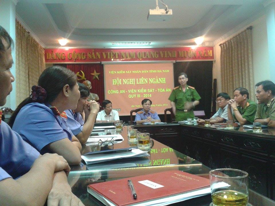 Hội nghị liên ngành công tác phối hợp trong hoạt động tố tụng hình sự quý III năm 2014
