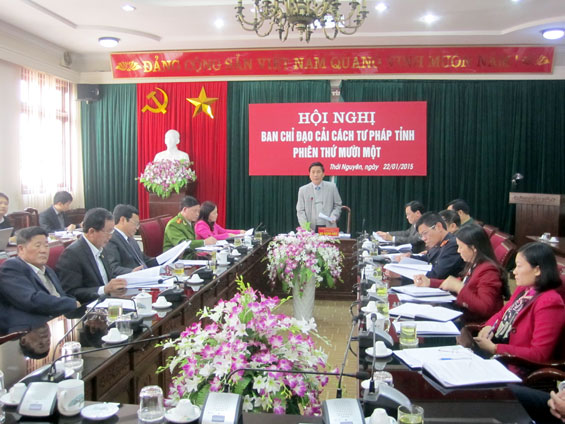 Hội nghị tổng kết công tác cải cách tư pháp tỉnh Thái Nguyên năm 2014