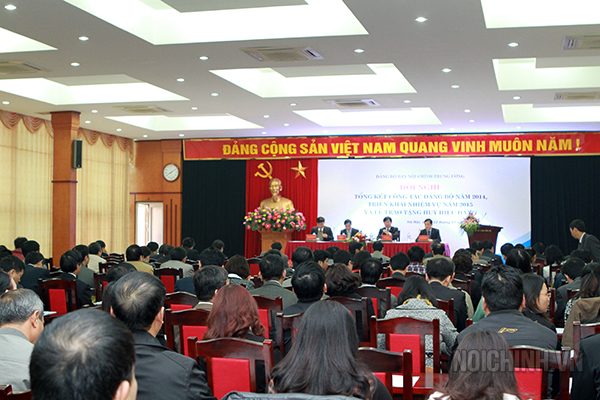 Đảng bộ Ban Nội chính Trung ương tổng kết công tác năm 2014, triển khai nhiệm vụ năm 2015