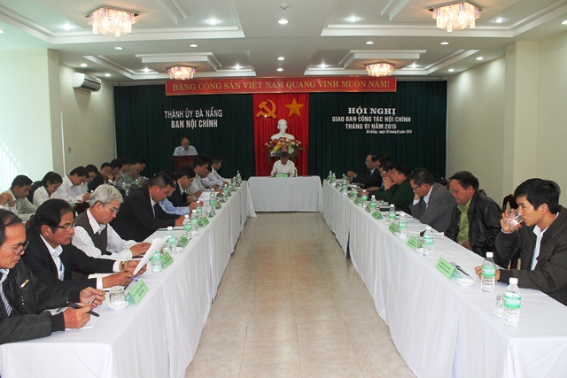 Lãnh đạo Ủy ban Mặt trận Tổ quốc Việt Nam thành phố tham dự giao ban công tác nội chính tháng 1-2015