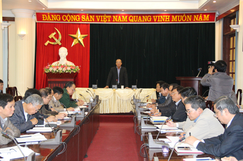 Đồng chí Thân Văn Khoa, Phó Bí thư Thường trực Tỉnh ủy Bắc Giang, Chủ tịch HĐND tỉnh chủ trì Hội nghị giải quyết vấn đề “làm giả hồ sơ hưởng chế độ thương binh”