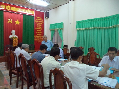 Ban Nội chính Tỉnh ủy Trà Vinh kiểm tra về việc lãnh đạo thực hiện công tác nội chính và phòng, chống tham nhũng đối với Ban Thường vụ Huyện ủy Cầu Kè