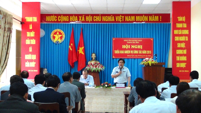 Thanh tra tỉnh Quảng Ngãi triển khai nhiệm vụ công tác năm 2015