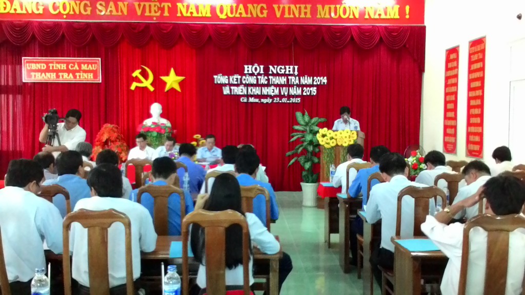 Hội nghị tổng kết công tác năm 2014 của Thanh tra tỉnh Cà Mau