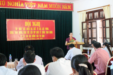 Hội nghị tuyên truyền Luật phòng, chống tham nhũng do Thanh tra tỉnh Lạng Sơn tổ chức