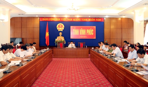 Điểm cầu Vĩnh Phúc dự Hội nghị trực tuyến về công tác tiếp dân, giải quyết khiếu nại, tố cáo