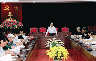 Một cuộc họp của Thường trực Tỉnh ủy Sơn La