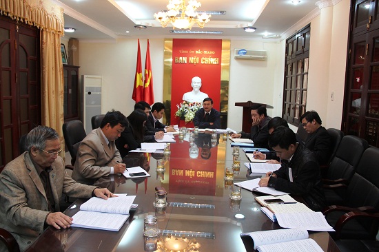 Ban Nội chính Tỉnh ủy Bắc Giang làm việc với Ban Chủ nhiệm Đoàn Luật sư tỉnh 