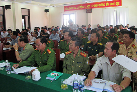 Các đại biểu tham dự Hội thảo “Công tác xử lý vi phạm hành chính trên địa bàn tỉnh - thực trạng và giải pháp” 