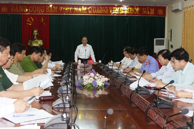 Đồng chí Trần Hồng Châu, Phó Bí thư Thường trực Tỉnh ủy phát biểu kết luận