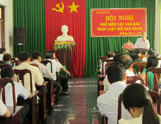 Một Hội nghị phổ biến giáo dục pháp luật tỉnh Đắk Nông