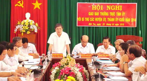 Ban Nội chính Tỉnh ủy Bến Tre tham mưu Tỉnh ủy triển khai kế hoạch giám sát giải quyết khiếu nại, tố cáo trên địa bàn