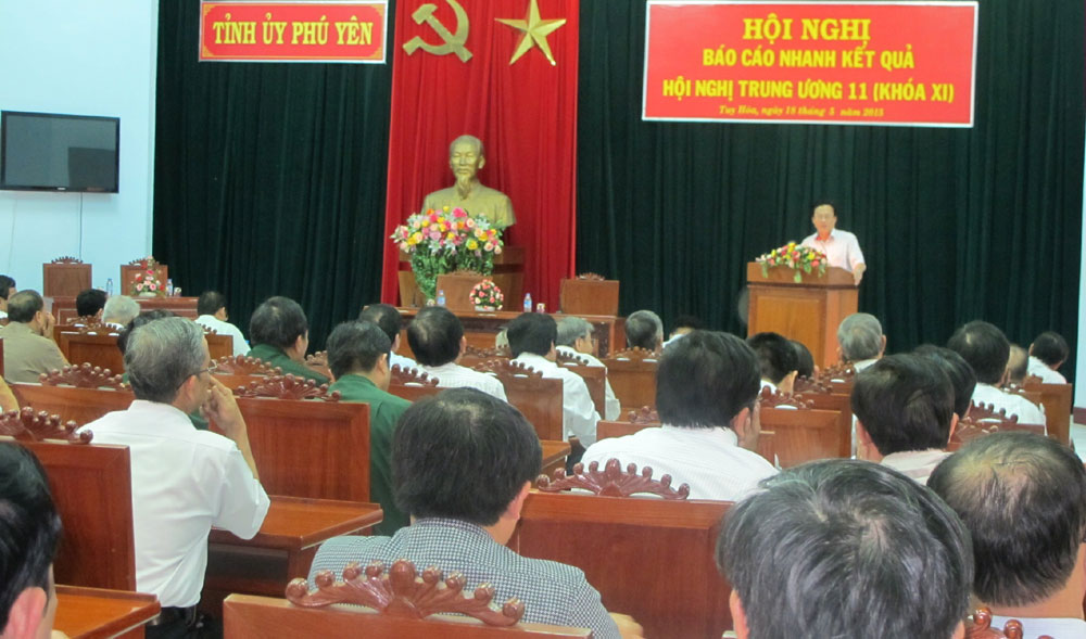 Một Hội nghị của Ban Thường vụ Tỉnh ủy Phú Yên tổ chức 