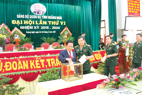 Ban Nội chính Tỉnh ủy Quảng Ngãi có ý kiến thẩm định theo quy định đối với văn kiện Đại hội của Đảng ủy Quân sự tỉnh