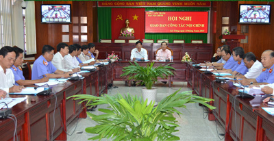 Hội nghị giao ban công tác nội chính 5 tháng đầu năm 2015 tỉnh Sóc Trăng