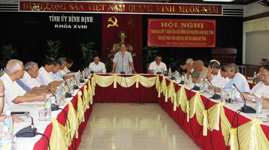 Ban Nội chính Tỉnh ủy Bình Định tham mưu Ban Thường vụ Tỉnh ủy xem xét, ban hành quy định về thông tin, báo cáo công tác nội chính và phòng, chống tham nhũng