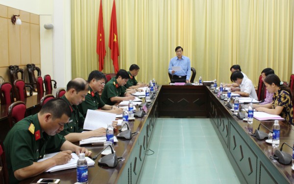 Đoàn kiểm tra của Tỉnh ủy Cao Bằng do Trưởng ban Nội chính Tỉnh ủy Đỗ Quang Sơn làm Trưởng đoàn kiểm tra công tác chuẩn bị Đại hội Đảng bộ Quân sự tỉnh lần thứ IX, nhiệm kỳ 2015 - 2020 