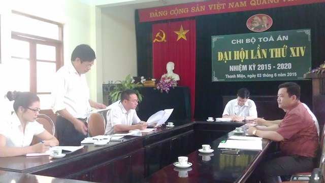 Ban Nội chính Tỉnh ủy Hải Dương làm việc với Tòa án nhân dân huyện Thanh Miện