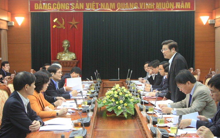 Lãnh đạo Ban Nội chính Trung ương làm việc với Thường trực Thành uỷ Hà Nội
