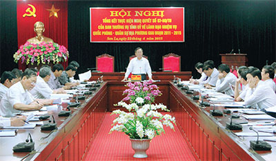 Hội nghị tổng kết thực hiện Nghị quyết 07 của Ban Thường vụ Tỉnh ủy về lãnh đạo nhiệm vụ quốc phòng - quân sự địa phương giai đoạn 2011-2015