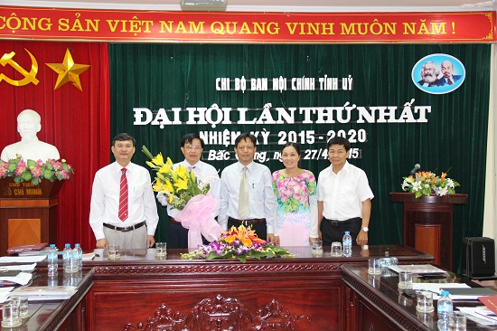 Chi bộ Ban Nội chính Tỉnh ủy Bắc Giang tổ chức Đại hội lần thứ nhất, nhiệm kỳ 2015 - 2020 