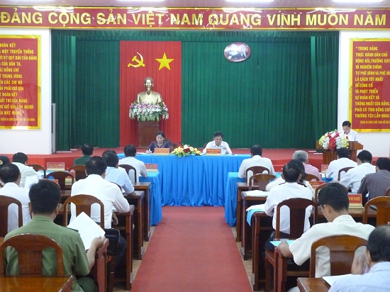 Một Hội nghị của Tỉnh ủy Trà Vinh