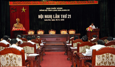 Hội nghị lần thứ 21, Ban Chấp hành Đảng bộ tỉnh Lạng Sơn khóa XV