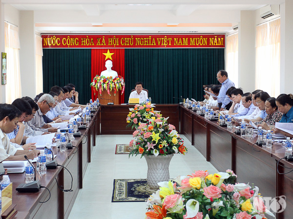 Một cuộc họp của UBND tỉnh Ninh Thuận