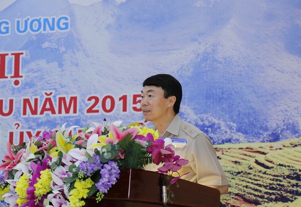 Đồng chí Nguyễn Doãn Khánh, Ủy viên Trung ương Đảng, Phó Trưởng Ban Nội chính Trung ương phát biểu tại Hội nghị