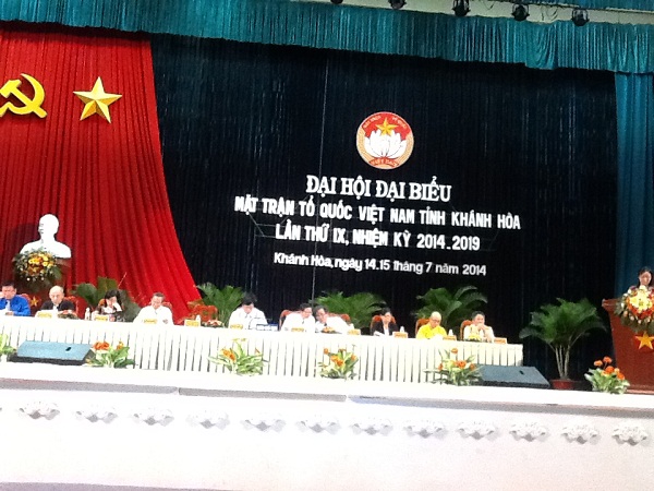 Đại hội đại biểu MTTQVN tỉnh Khánh Hòa lần thứ IX, nhiệm kỳ 2014 - 2019